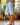 Women's Knee-Length Wide Leg Linen Shorts Light Blue