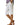Women's Knee-Length Wide Leg Linen Shorts White