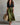 Women's Linen Shirt and Tie-Waist Maxi Skirt Set Black Green