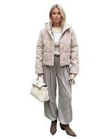 Women’s Long Sleeve Button Front Jacket-Jacket for women-CaldwellVoss