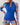 Womens Long Sleeve Front Zip Floral Rashguard Swimsuit Blue Wave