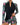 Womens Long Sleeve Front Zip Floral Rashguard Swimsuit Tropical Pink