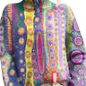 Women’s Mock Neck Knit Sweater with Abstract Pattern-Sweaters for Women-CaldwellVoss