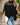 Women’s Mock Neck Mesh Panel Tunic-Tops for women-CaldwellVoss