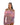 Women's Off Shoulder Long Sleeve Mini Dress with Draped Collar and Flared Cuffs Light Pink