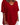 Women's Oversized V-Neck T-Shirt with Cuffed Short Sleeves Red