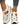 Women's Platform Cut-Out Sandals with Hook-and-Loop Strap White