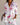 Women's Printed Button Down Shirt with Front Pockets White