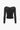 Women's Ruched Mesh Long Sleeve Cropped Top 8