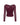 Women's Ruched Mesh Long Sleeve Cropped Top Burgundy