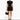 Women’s Short Sleeve Mini Dress with Pearl Trim and Front Pockets Black