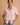 Women’s Short Sleeve Shirt with Collar and Upper Level Pocket Pink