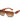 Women's Square Patterned Studded Sunglasses Brown & Leopard