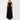 Women's Strapless Printed Maxi Dress Black