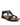 Women's T-Strap Sandals with Adjustable Straps and Contoured Soles Black