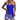 Women's Tankini Set with Scoop Neck Top and Patterned Shorts Blue
