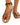 Women’s Thong Sandals with Textured Pattern Straps Brown