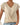 Women's V-Neck Short Cuffed Sleeve Top with Front Twist Hem Apricot