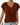 Women's V-Neck Short Cuffed Sleeve Top with Front Twist Hem Bordeaux