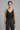 Women’s V Neck Sleeveless Tank Top Wide Straps Black