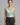 Women’s V Neck Sleeveless Tank Top Wide Straps Mint Green