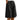 Womens Wide Leg Shorts with Elastic Waistband and Button Detail Black