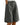 Womens Wide Leg Shorts with Elastic Waistband and Button Detail Gray