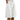 Womens Wide Leg Shorts with Elastic Waistband and Button Detail White