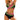 Women's Wrap Style High Waisted Bikini Set with Linear Pattern Green/pink
