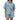 Womens short sleeve button down shirt and drawstring waist shorts set with chest and patch pockets Light Blue