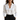 Women’s Long Sleeve Collared Blouse with Draped Front Detail