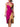 Women's Wrap Midi Dress with Floral Contrast and Tie Straps | imported-image-1