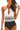 Women's Halter Neck One-Piece Swimsuit with Keyhole Cutout and Striped Midsection | imported-image-2