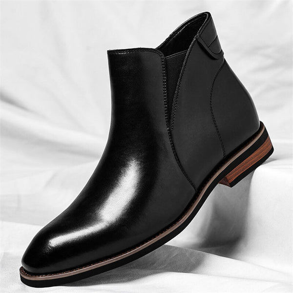Men’s Ankle Boots with Elastic Side Panels-Footwear for men-CaldwellVoss