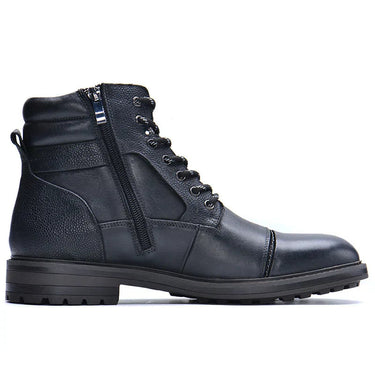 Men’s Ankle Boots with Side Zipper and Lace-Up Front-Men's Shoes-CaldwellVoss