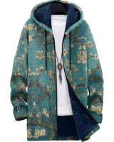 Men’s Art Print Zip-Up Hoodie Cardigan-Cardigan for men-CaldwellVoss