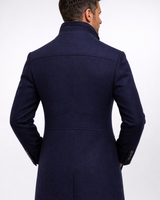 Men’s Blend Overcoat with Quilted Lining and Stand Collar-Coats for men-CaldwellVoss