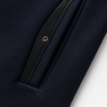 Men’s Blend Overcoat with Quilted Lining and Stand Collar-Coats for men-CaldwellVoss