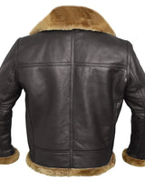 Men’s Bomber Jacket with Shearling Collar and Cuffs-Jackets for men-CaldwellVoss