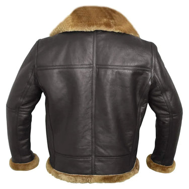 Men’s Bomber Jacket with Shearling Collar and Cuffs-Jackets for men-CaldwellVoss