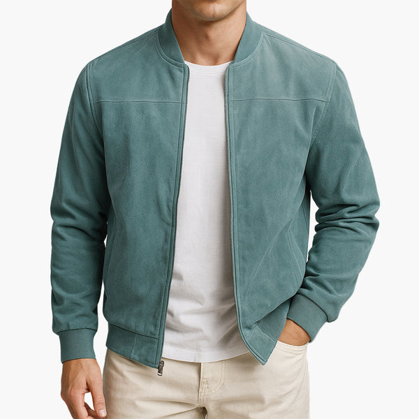 Men's Bomber Jacket with Stand-up Collar-Jackets for men-CaldwellVoss
