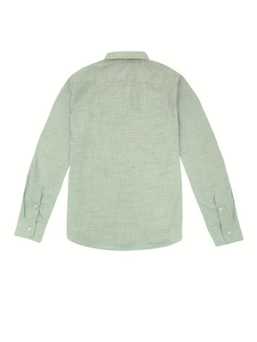 Men’s Button-Up Shirt with Patterned Trim-Shirts for men-CaldwellVoss