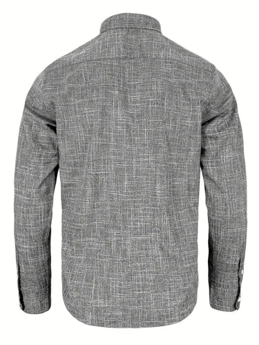 Men’s Button-Up Shirt with Patterned Trim-Shirts for men-CaldwellVoss