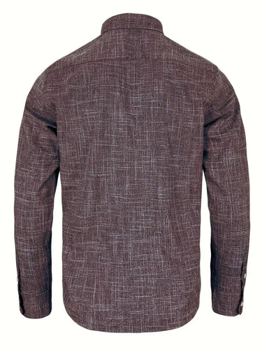 Men’s Button-Up Shirt with Patterned Trim-Shirts for men-CaldwellVoss