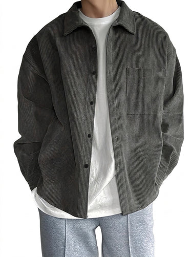 Men’s Corduroy Button Down Shirt-Shirts for men-CaldwellVoss