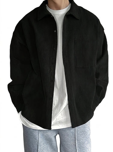 Men’s Corduroy Button Down Shirt-Shirts for men-CaldwellVoss