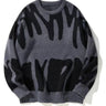 Men’s Crew Neck Graphic Knit Sweater-Sweaters for men-CaldwellVoss