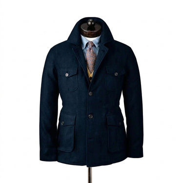 Men’s Field Jacket with Four Flap Pockets-Jackets for men-CaldwellVoss