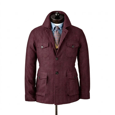 Men’s Field Jacket with Four Flap Pockets-Jackets for men-CaldwellVoss