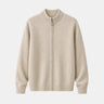 Men’s Full Zip Mock Neck Knit Jacket-Sweaters for men-CaldwellVoss